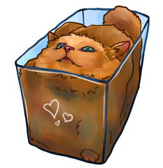 Bin Cat Sticker