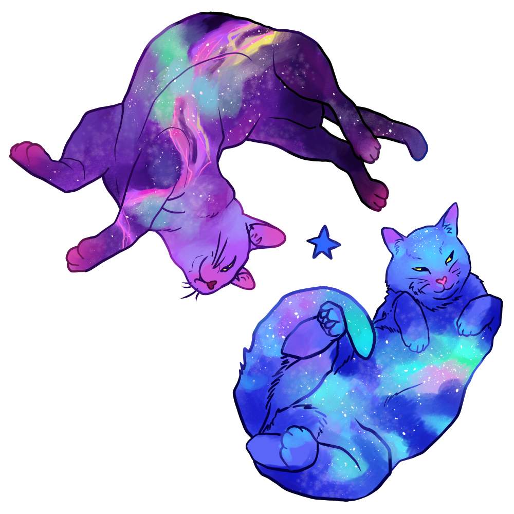 Galaxy Cat Sticker