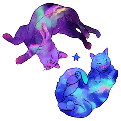 Galaxy Cat Sticker