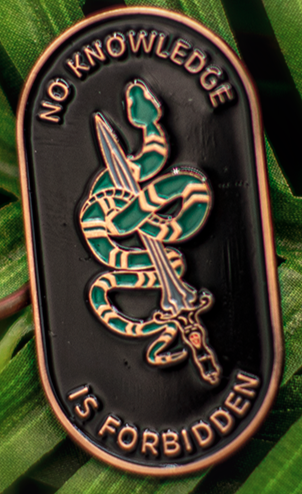 No Knowledge Is Forbidden - Large Pin