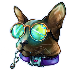 Sunglass Cat Sticker